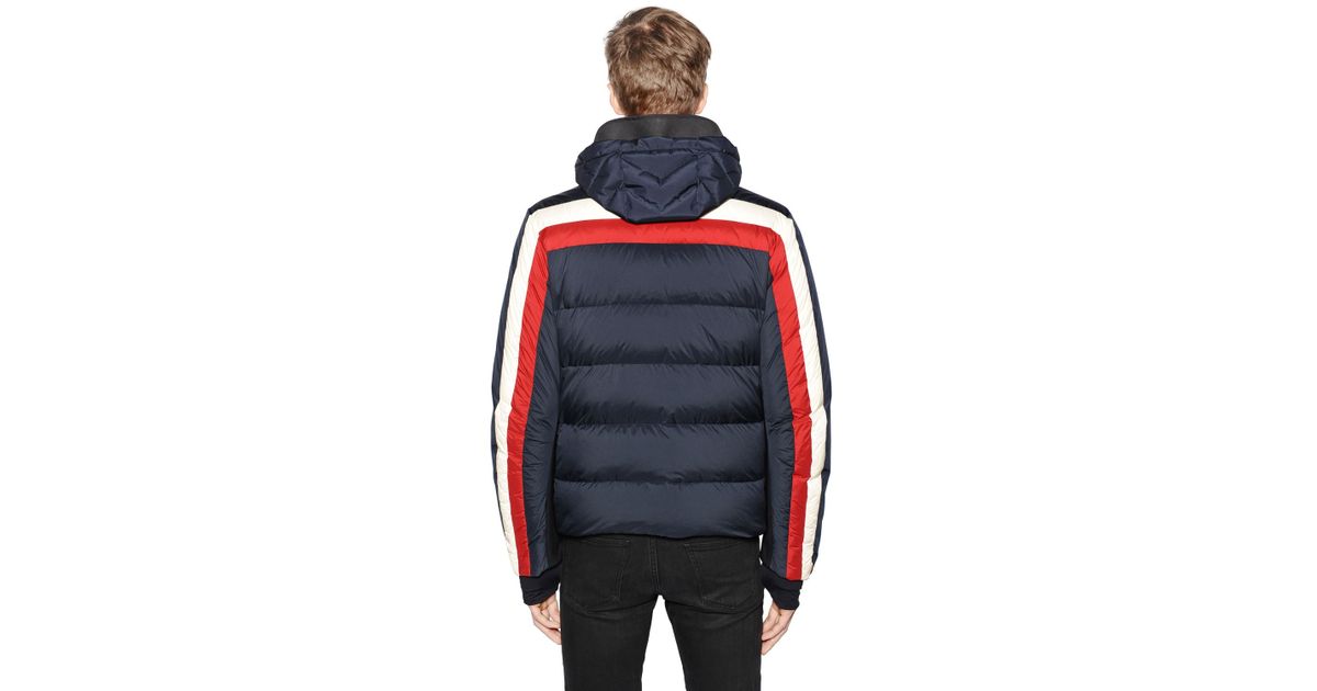 3 MONCLER GRENOBLE Copper Nylon Down Ski Jacket in Red/White/Blue (Blue) for Men Lyst