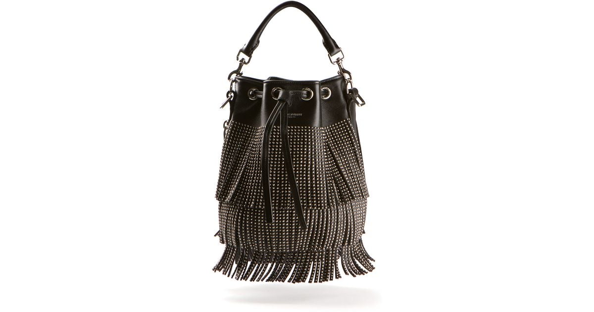 ysl black fringe bag