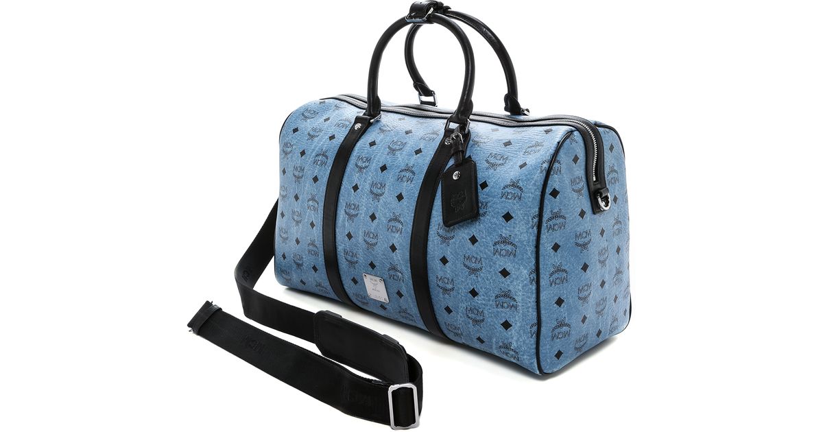 Mcm Medium Stark Weekender Denim In Blue Lyst