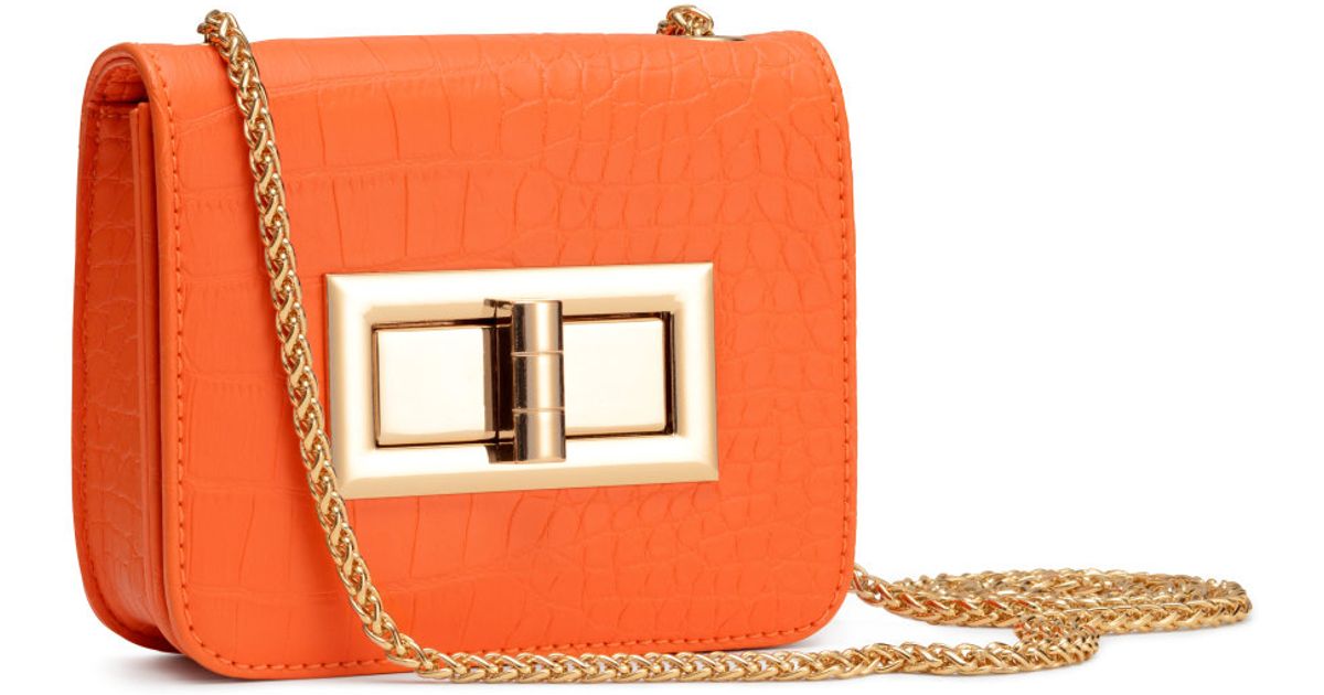 h&m orange bag