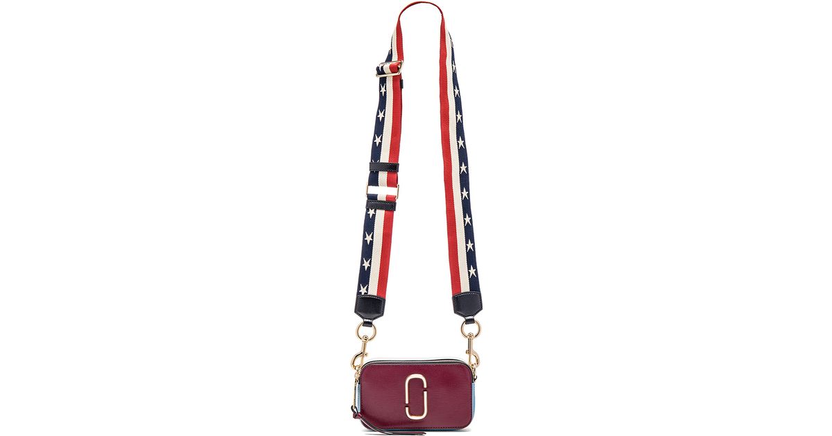 Marc Jacobs Red Snapshot Color Blocked Small Camera Bag