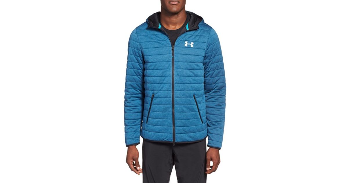 Lyst - Under Armour Quilted Zip-up Hoodie in Black for Men
