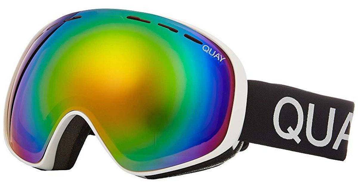 Quay Mogul (white/pink) Snow Goggles in White Lyst