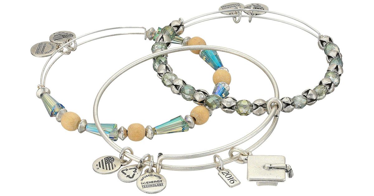 Lyst Alex And Ani Graduation Bracelet Set Of 3 In Metallic