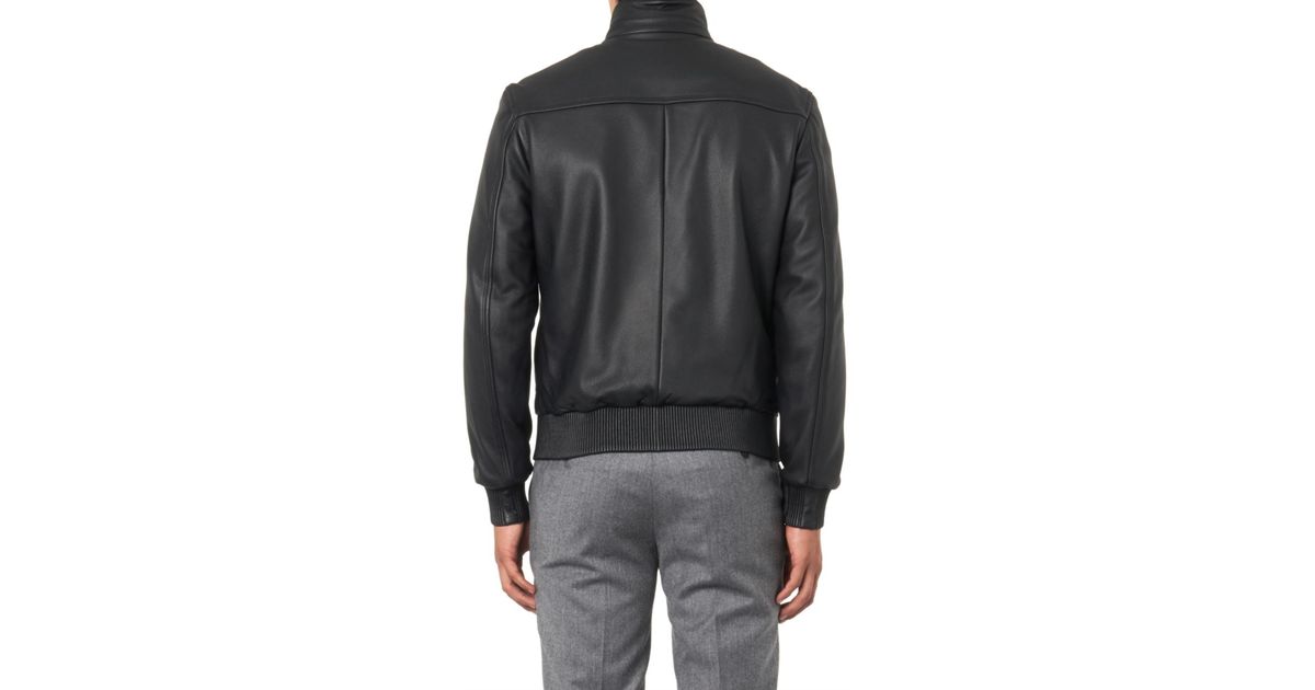 Brioni Reversible Leather Jacket In Black For Men Lyst