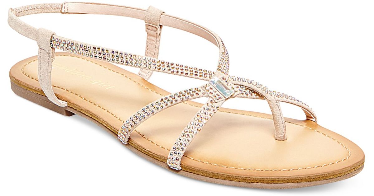 Lyst Madden Girl Kem Rhinestone Gladiator Sandals in Pink