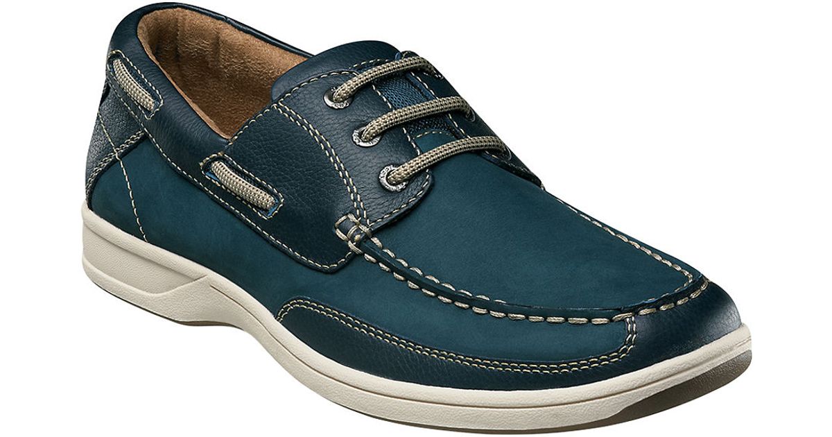 florsheim solar navy wingtip shoes