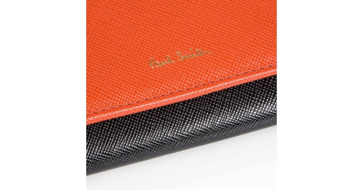 Lyst Paul Smith Women S Burnt Orange And Black Large Tri Fold Lyst Paul Smith Women S Burnt Orange And Black Large Tri Fold Purse In