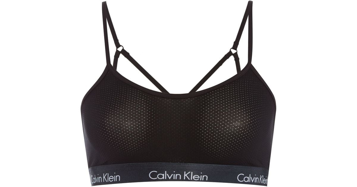 Calvin klein Ck One Micro Bralette in Black | Lyst