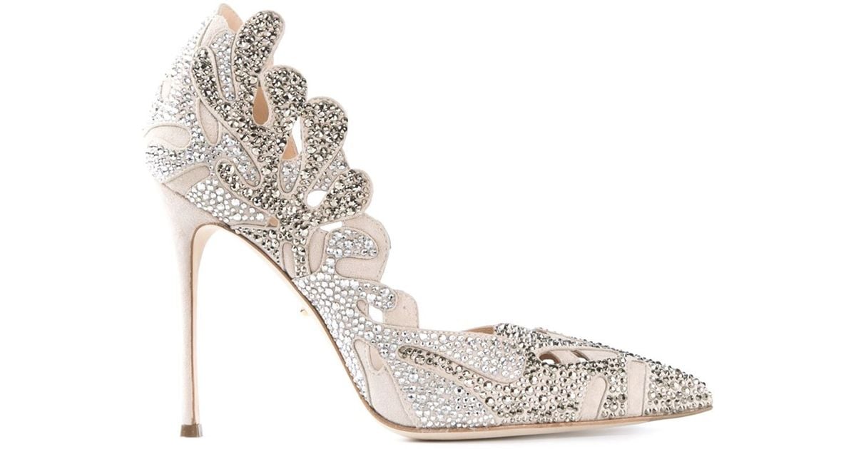 Lyst Sergio Rossi Matisse Pumps In Natural