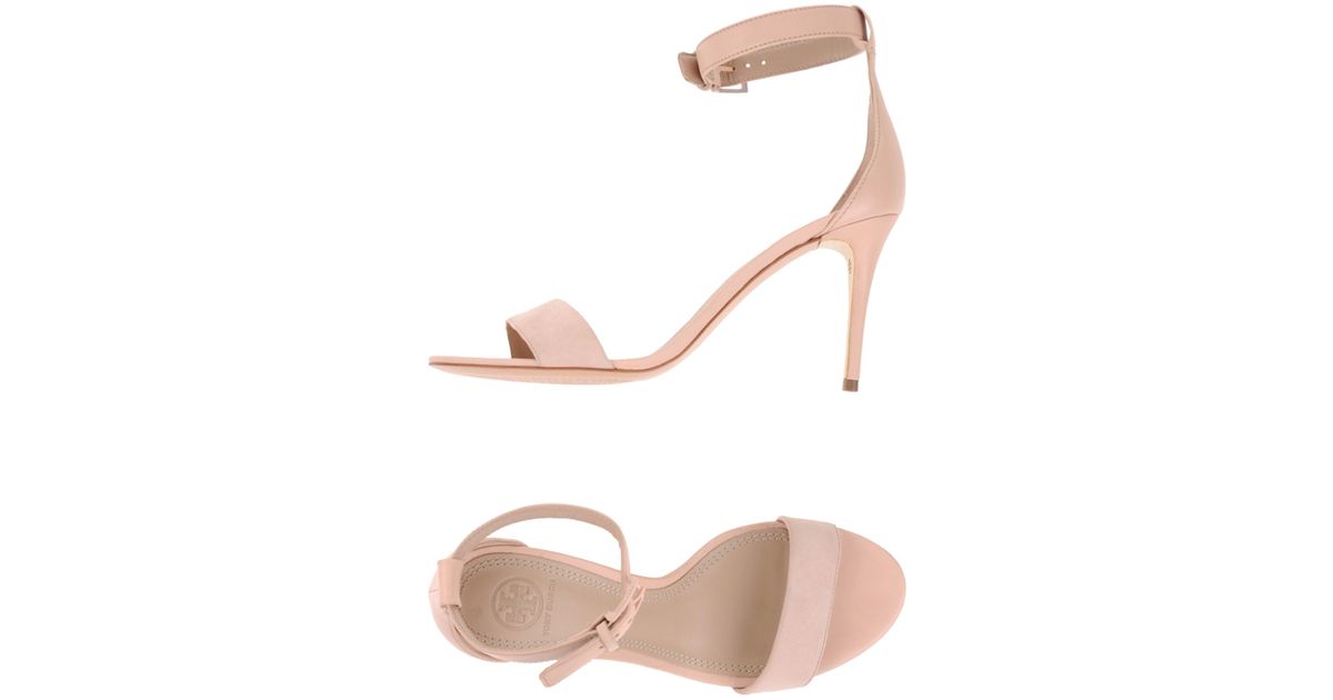 burch sandals in pink lyst burch sandals in pink lyst
