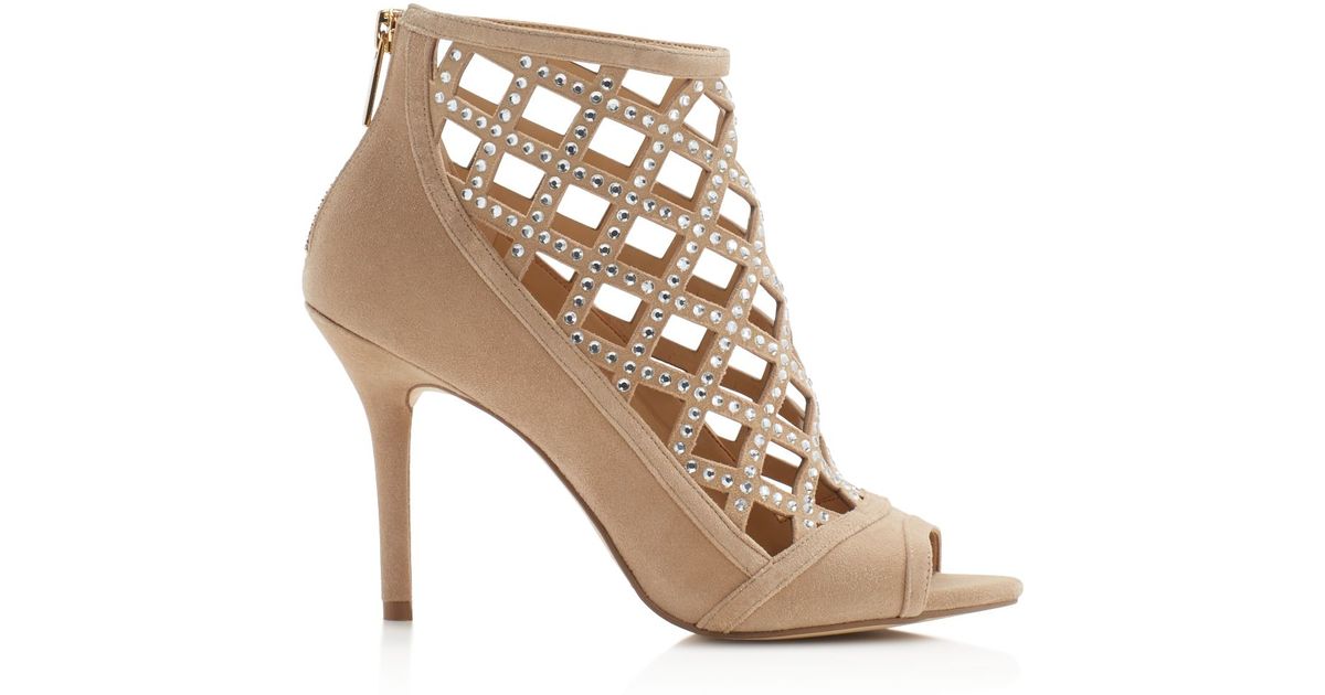 MICHAEL Michael Kors Yvonne Crystallized Cage Bootie