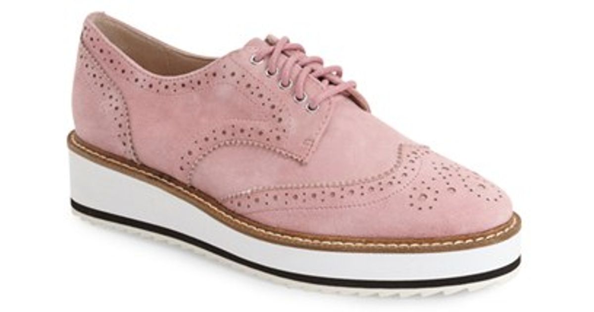 Lyst Shellys London Emma Platform Oxford Shoes In Pink