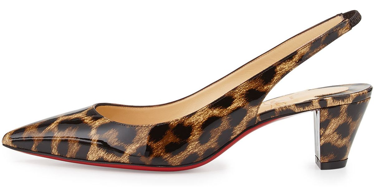 low heel leopard print boots