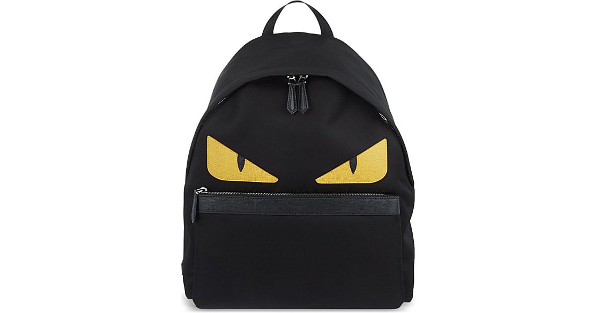 Fendi Monster Backpack in Black | Lyst