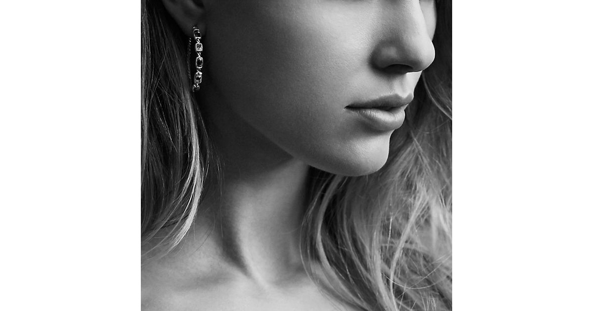 Lyst David Yurman Confetti Hoop Earrings In Blue