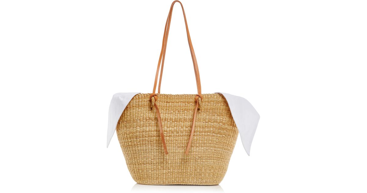 Straw Tote Bags With Leather Handles | IUCN Water