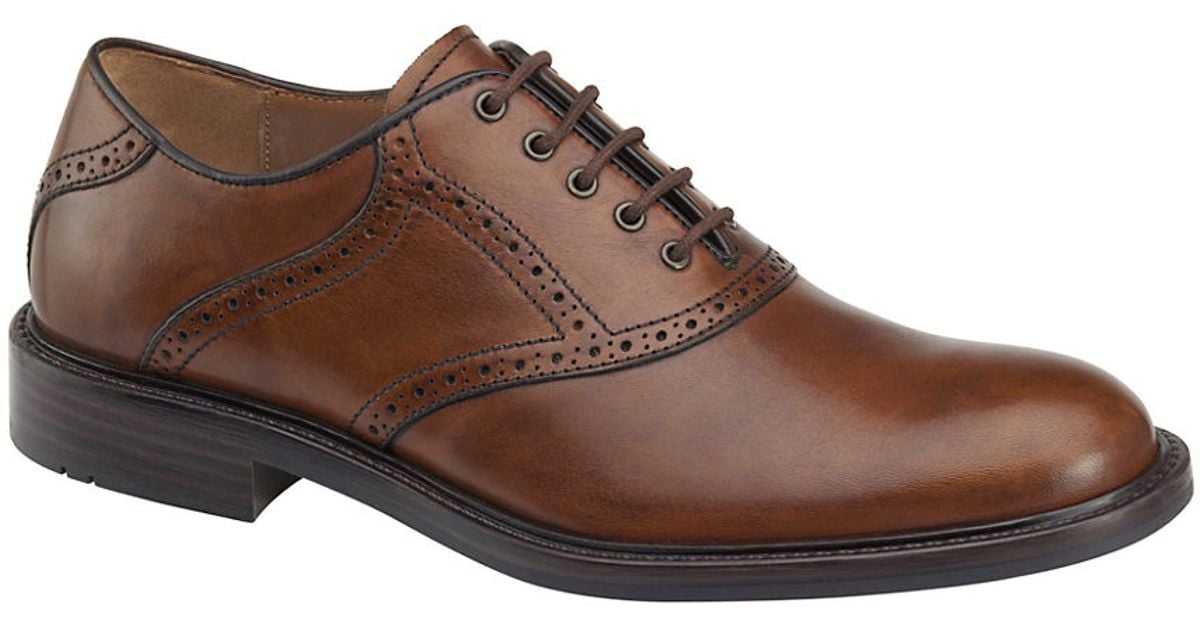 Lyst - Johnston & Murphy Tabor Leather Saddle Oxfords in Brown for Men