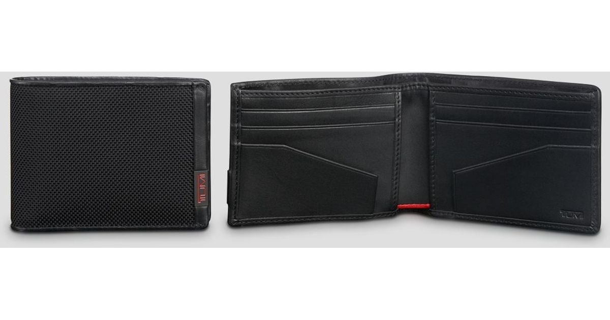 Tumi Rfid Alpha Double Bifold Wallet in Black for Men Lyst
