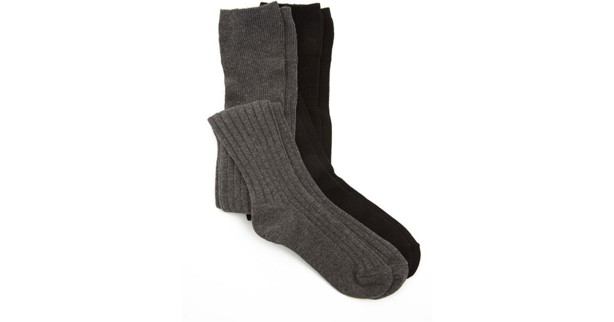 Forever 21 Gray Over The Knee Socks Pack Of 2 Lyst