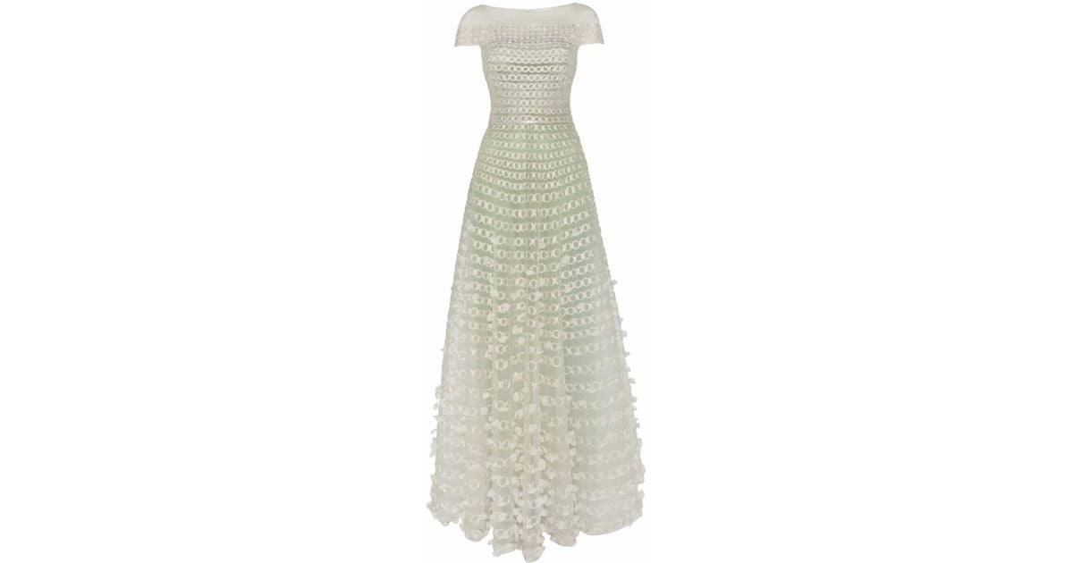Temperley london Long Trellis Dress in White | Lyst
