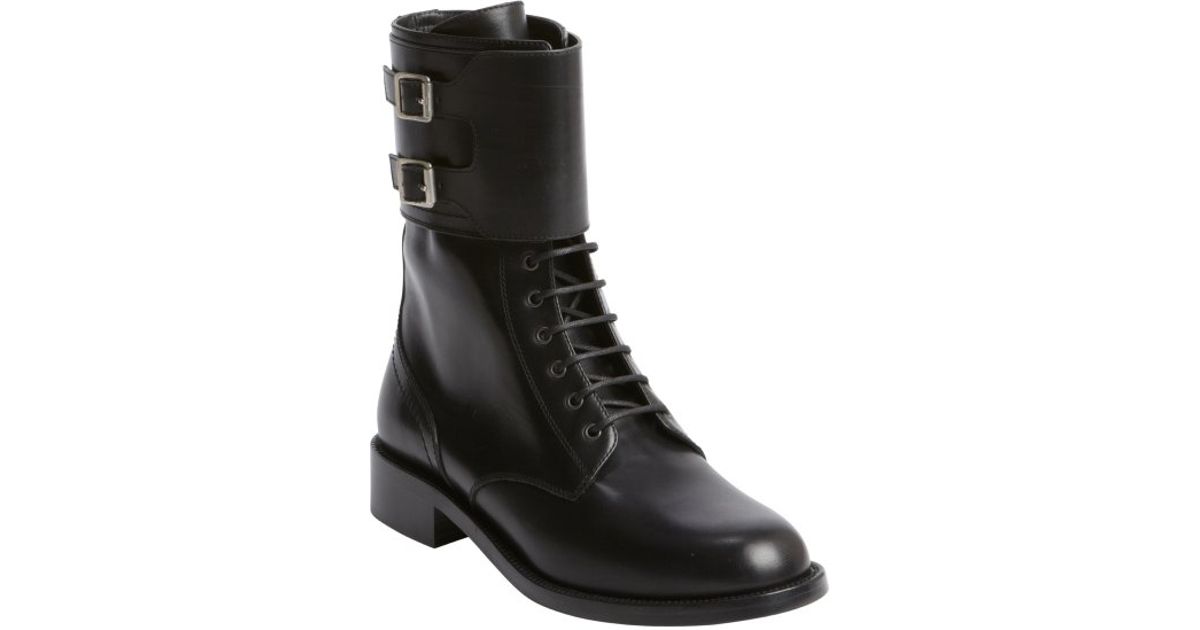 yves saint laurent combat boots