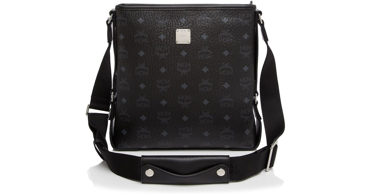 Lyst Mcm Small Color Visetos Messenger Shoulder Bag In Black