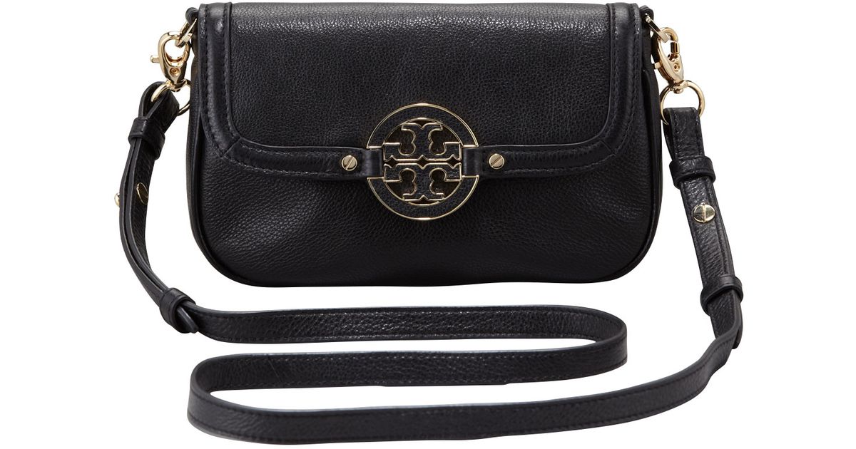 Lyst Tory Burch Amanda Classic Crossbody Bag In Black