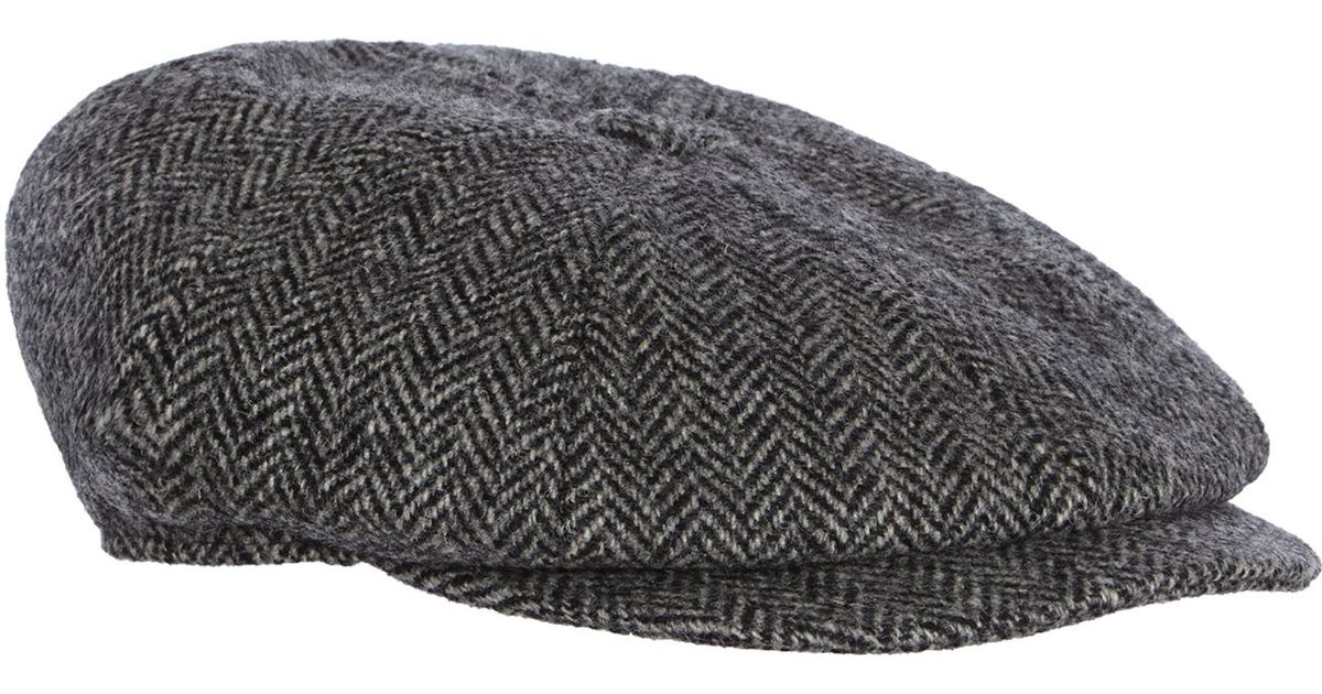 Failsworth Harris Tweed Baker Boy Hat in Gray for Men (Grey) | Lyst