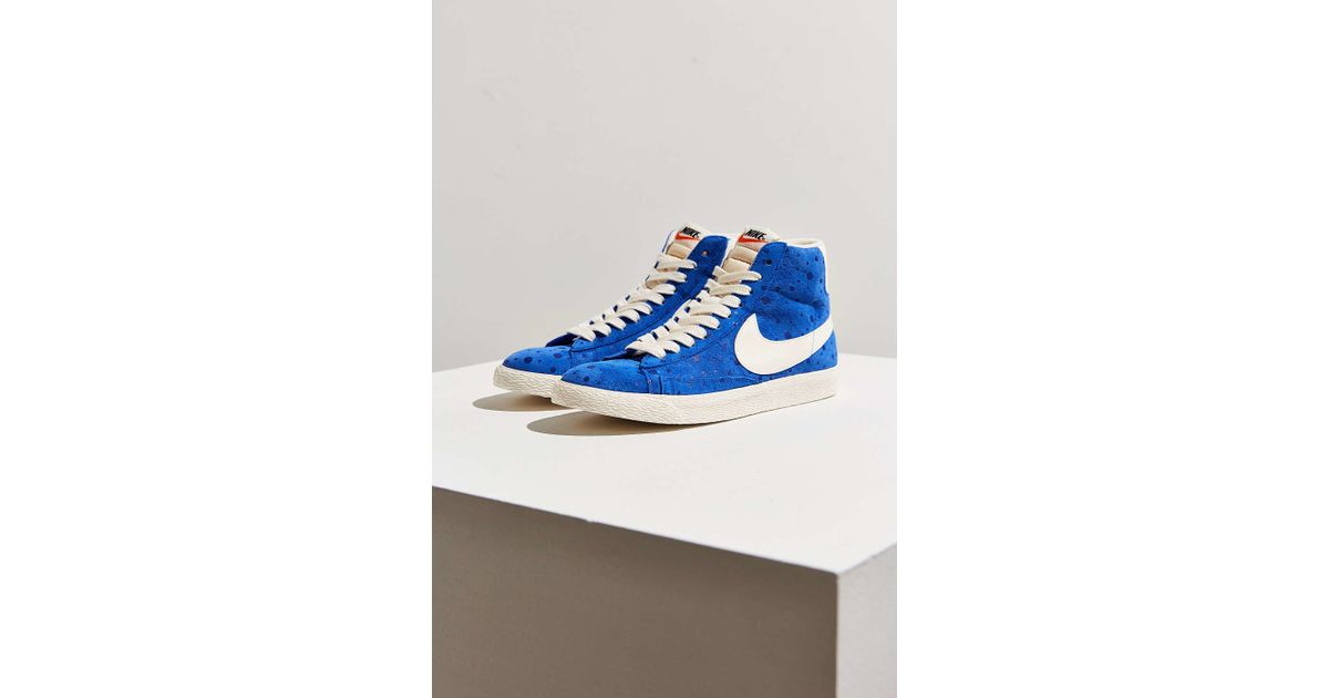 Nike Blue Women's Blazer Mid Suede Vintage Sneaker Nike Blue Women's Blazer Mid Suede Vintage Sneaker