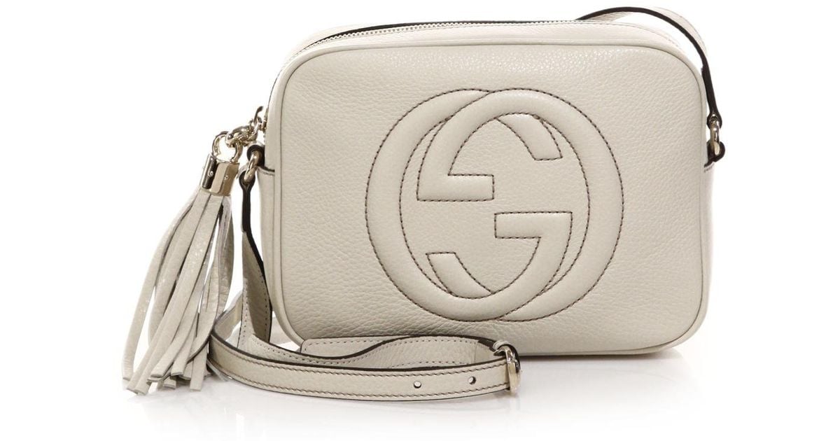 Lyst - Gucci Soho Leather Disco Bag in White