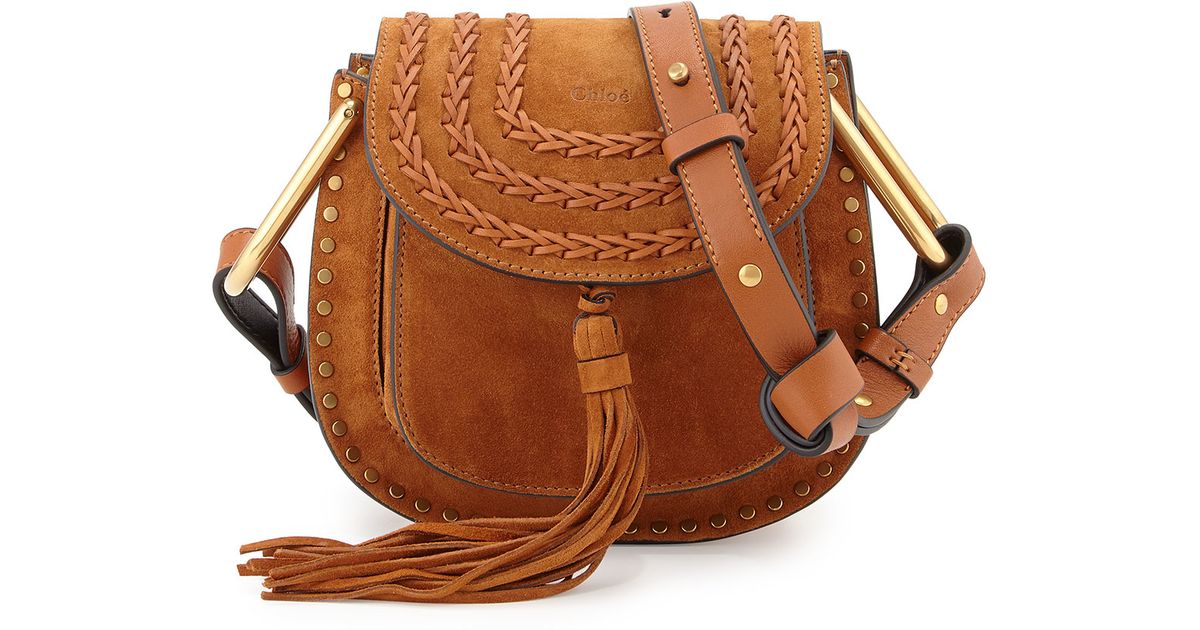 see by chloe bags shop online - Chlo Hudson Mini Suede Shoulder Bag in Brown (CARAMEL) | Lyst