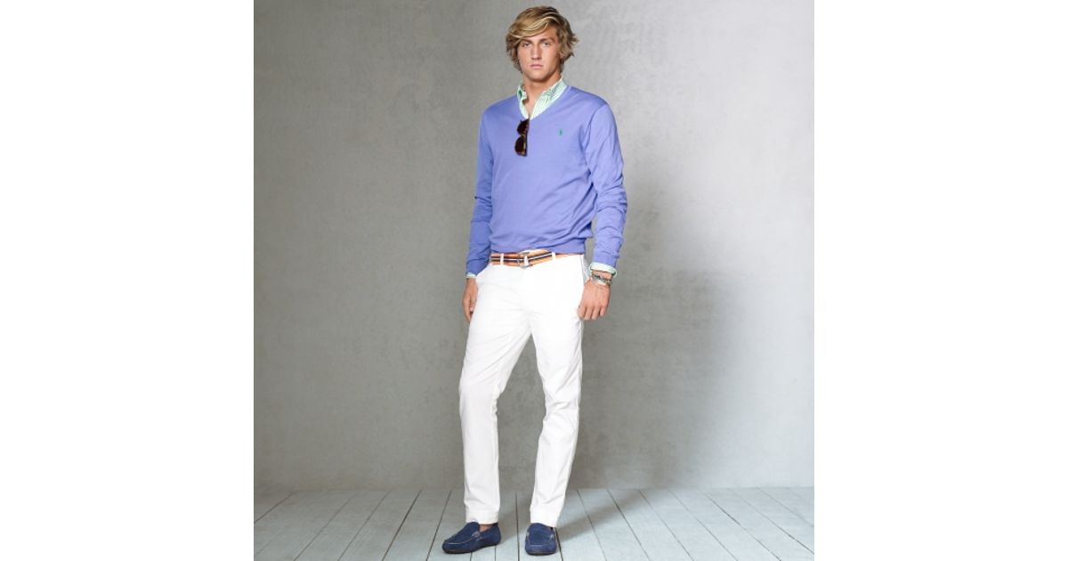 ralph lauren white chino pants