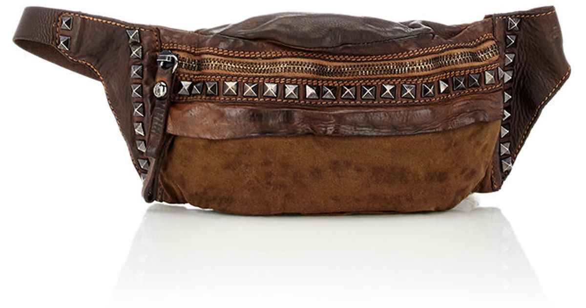Lyst Campomaggi Studded Belt Bag In Green