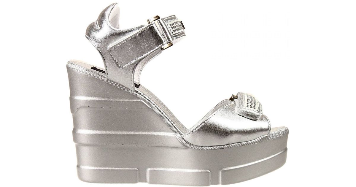 richmond shoes gaga wedge 8 2 leather with rhinestone richmond shoes gaga wedge 8 2 leather with rhinestone