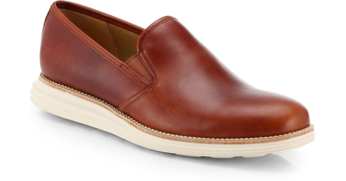 cole haan two tone loafers