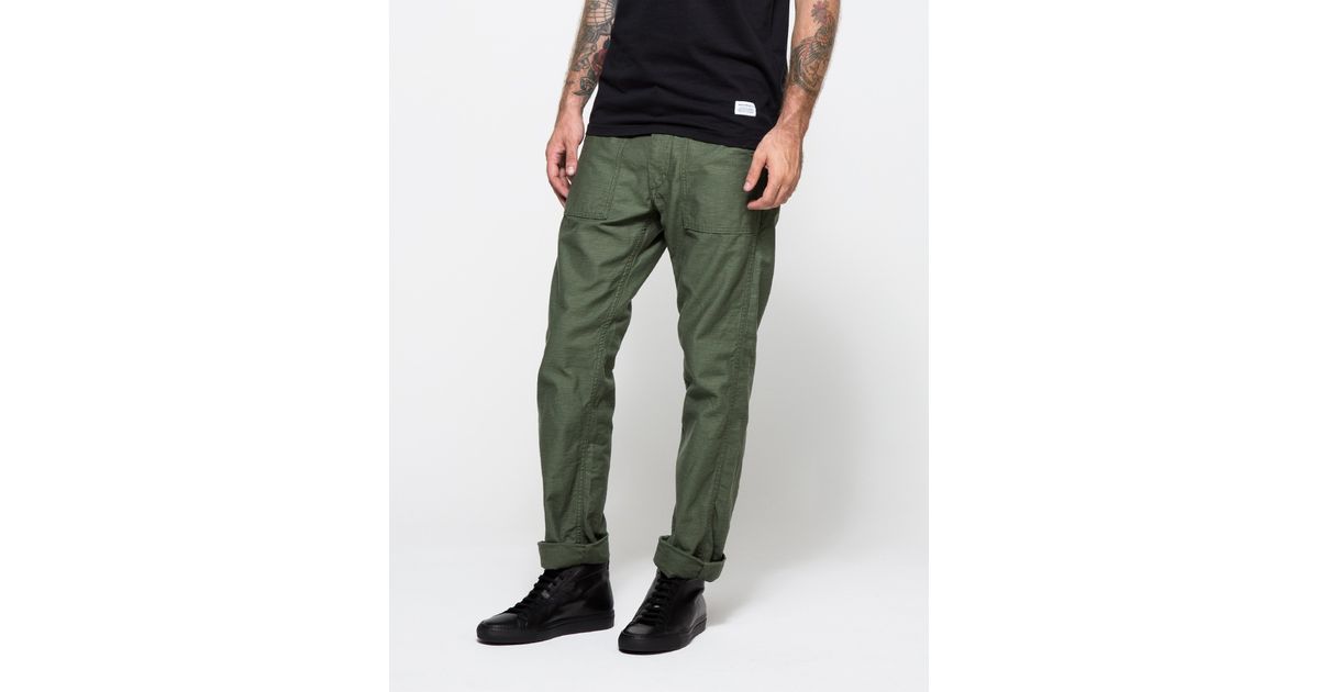Lyst - Orslow Slim Fit Fatigue Pants in Green for Men