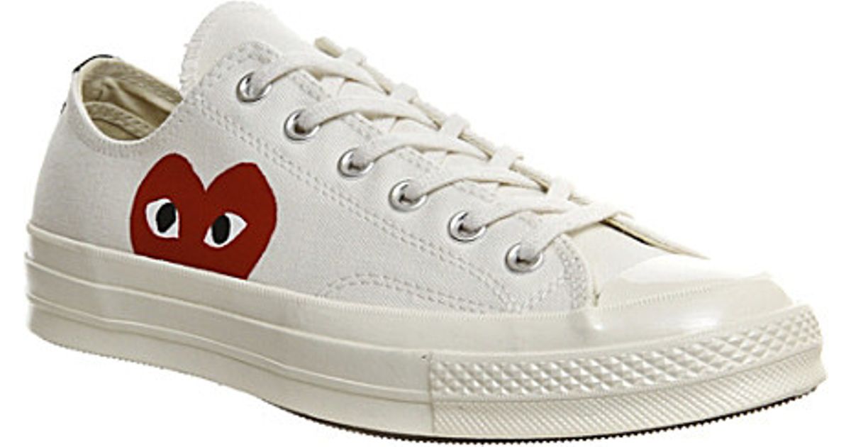 Lyst - Comme Des Garçons Converse 70s X Play Cdg Trainers in White