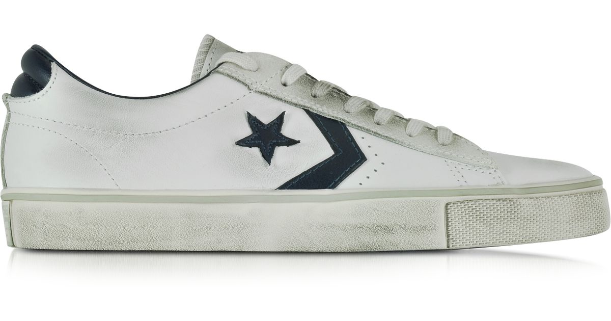 converse pro leather vulc ox navy
