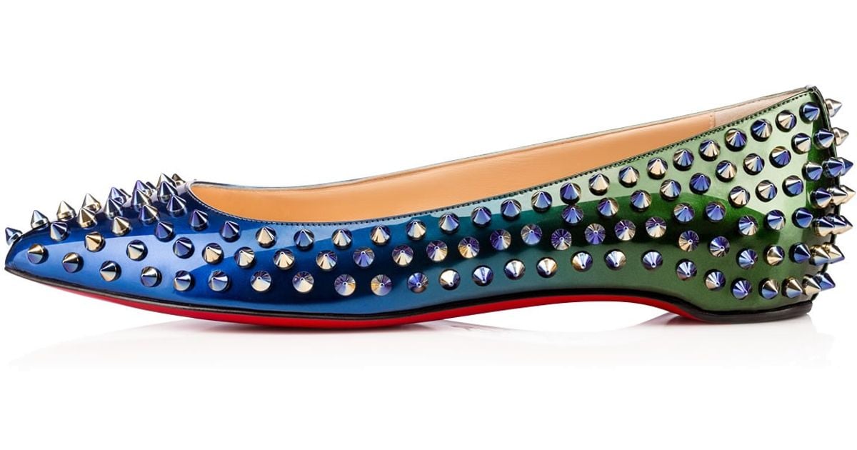 christian louboutin pigalle spike flats  
