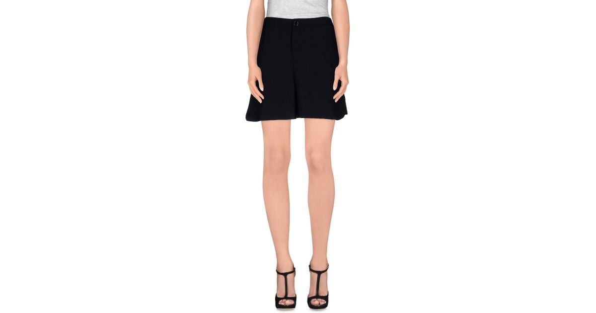 Erika cavallini semi couture Bermuda Shorts in Black - Save 73% | Lyst