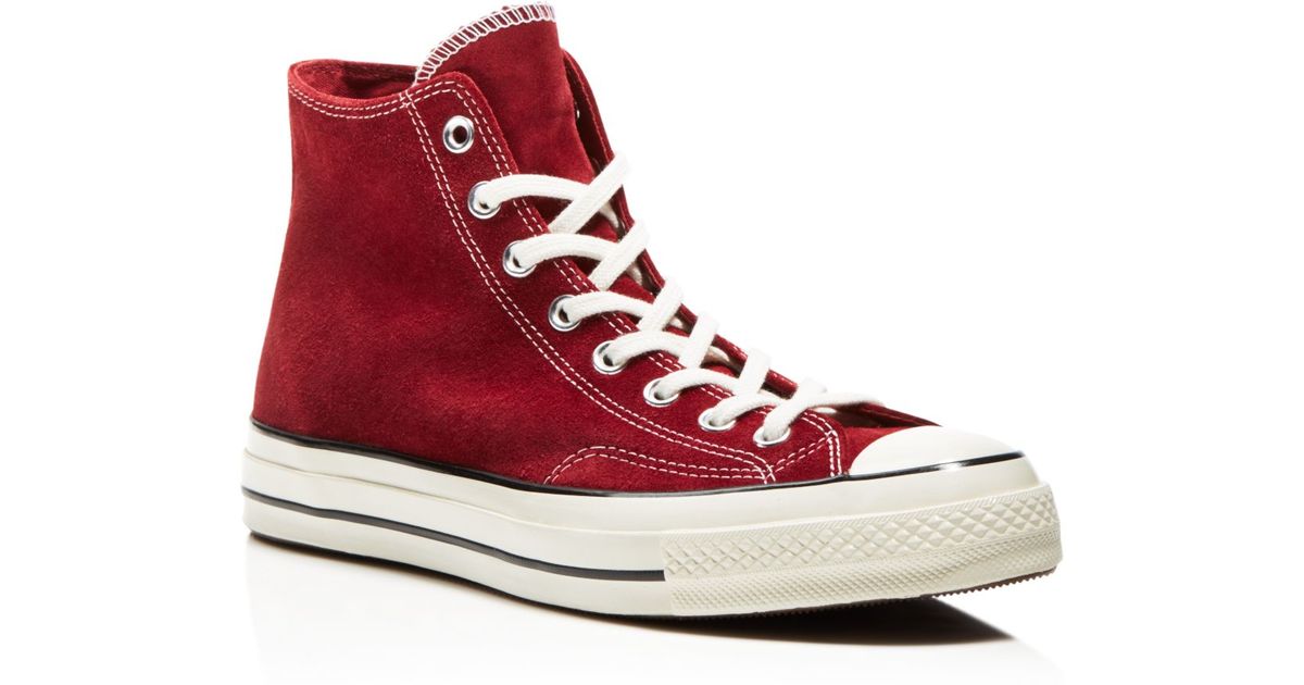 Alta qualit Sneaker Converse HI Suede RED Alta qualit Sneaker Converse HI Suede RED