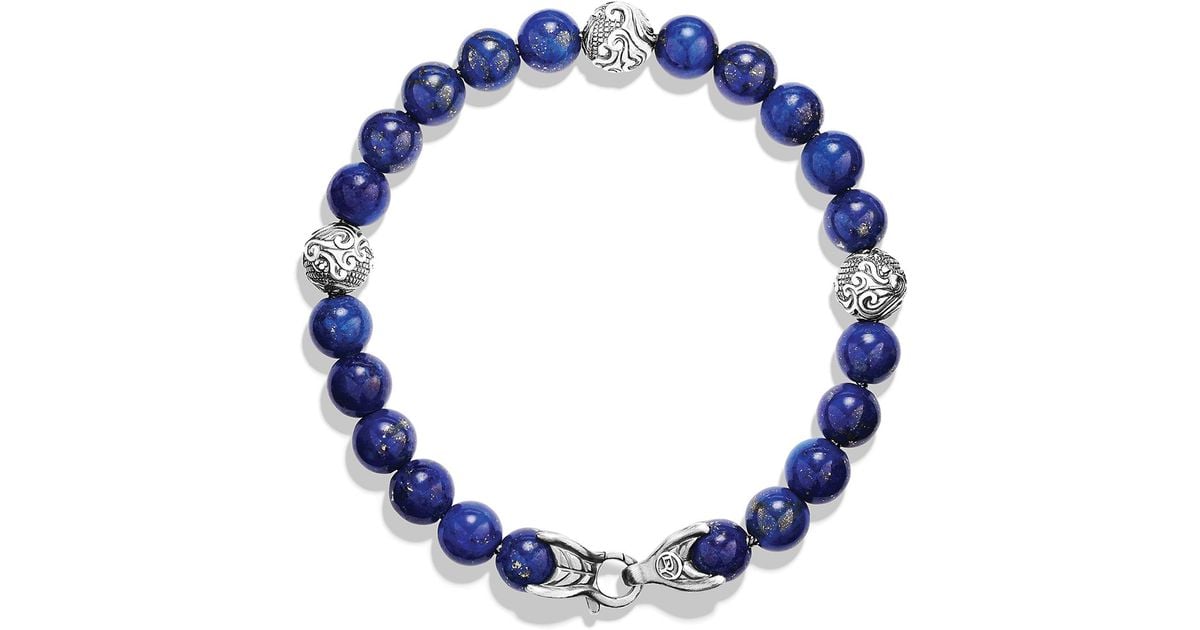 Lyst David Yurman Spiritual Beads Bracelet With Lapis Lazuli In Lyst David Yurman Spiritual Beads Bracelet With Lapis Lazuli In Blue For Men