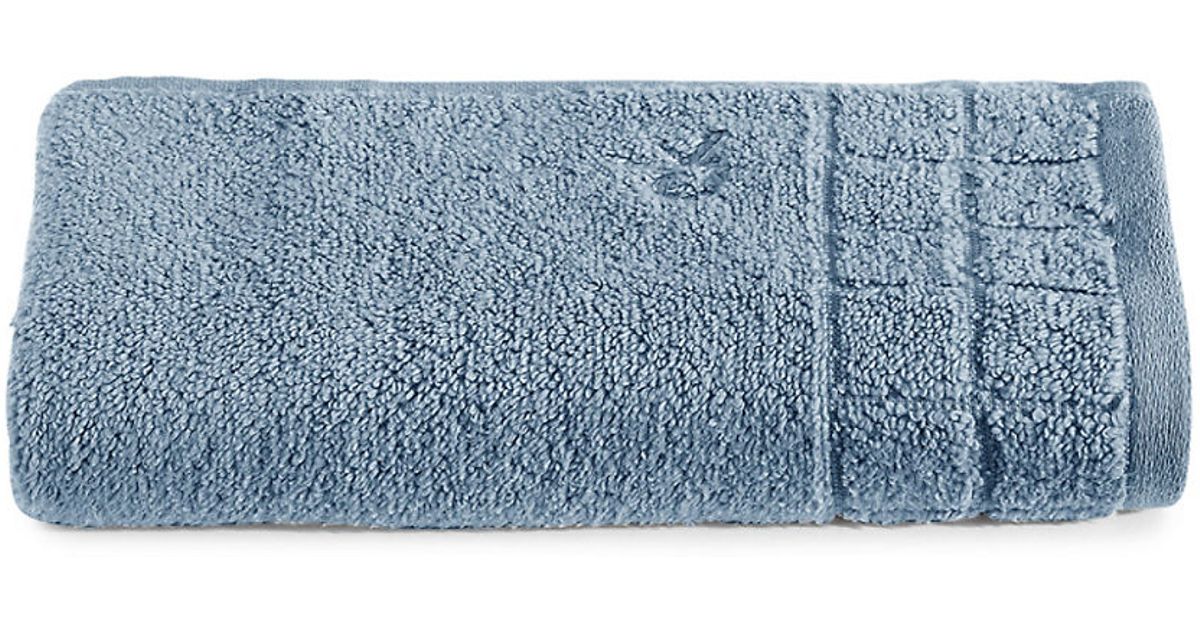 Calvin klein Sculpted Grid Bath Towel in Blue Lyst