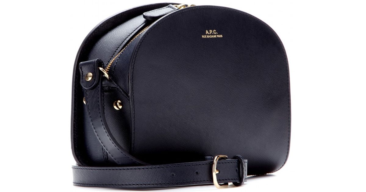 A P C Half Moon Shoulder Bag In Blue Lyst