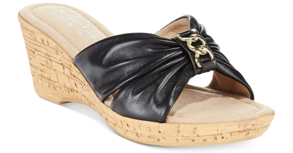 vita italian collection aquila wedge sandals in vita italian collection aquila wedge sandals in