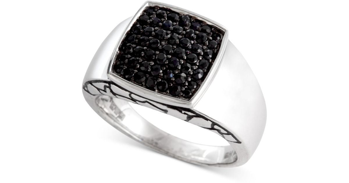Effy collection Gento By Effy Men's Black Sapphire Ring (1 Ct. T.w.) In