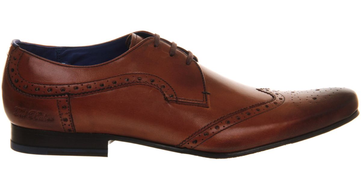 Ted baker Hann Lace Up Brogues in Brown for Men (tan) | Lyst