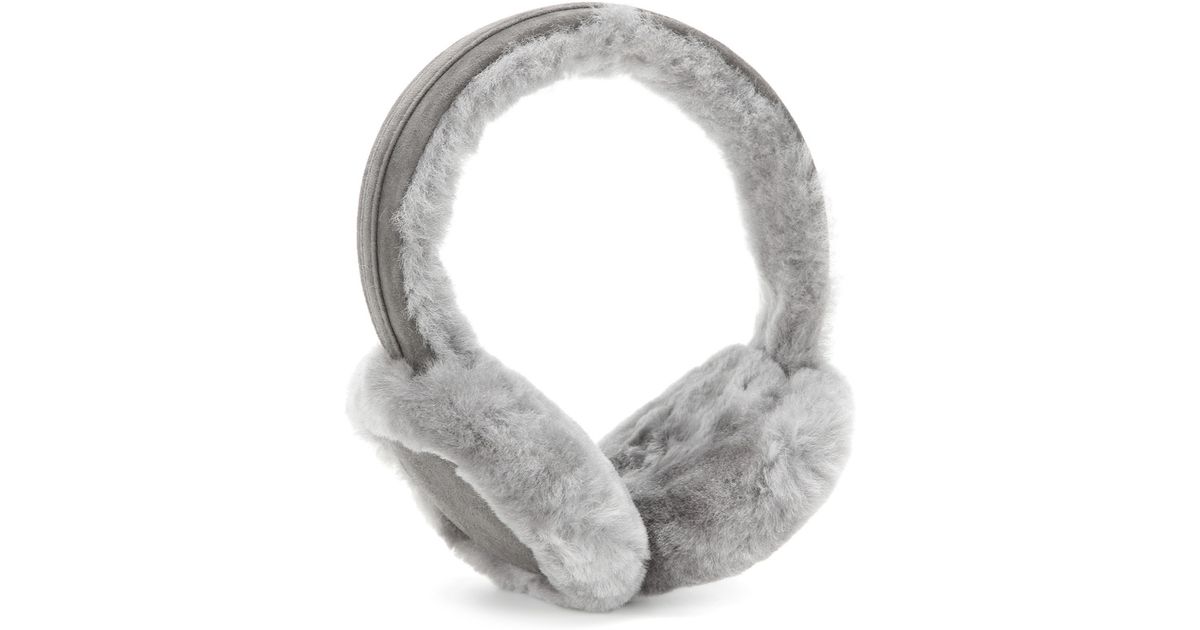 Lyst UGG Wired Shearling Earmuffs in Gray