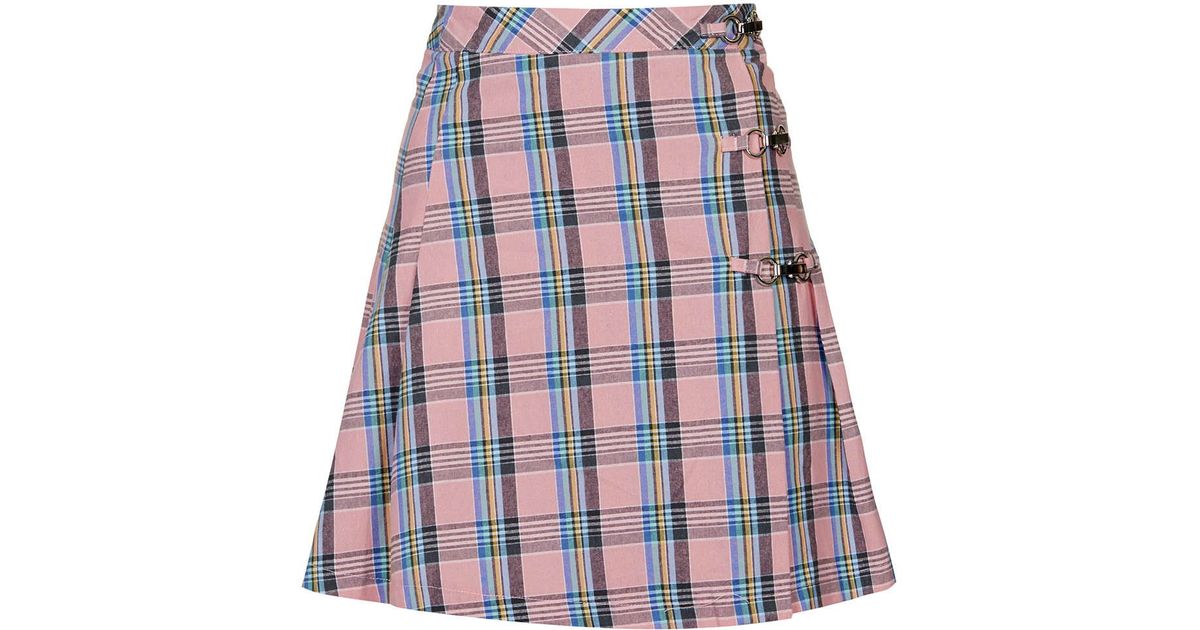 topshop plaid skirt